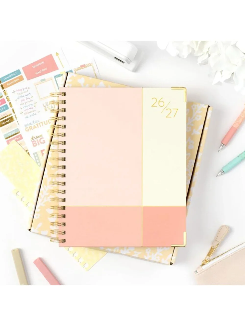 2026-2027 Work Planner | 12-Month Weekly Calendar | Budget & Goal Tracker